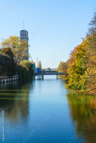 The Deutsches Museum (German) at Island and Isar river, Munich, Germany