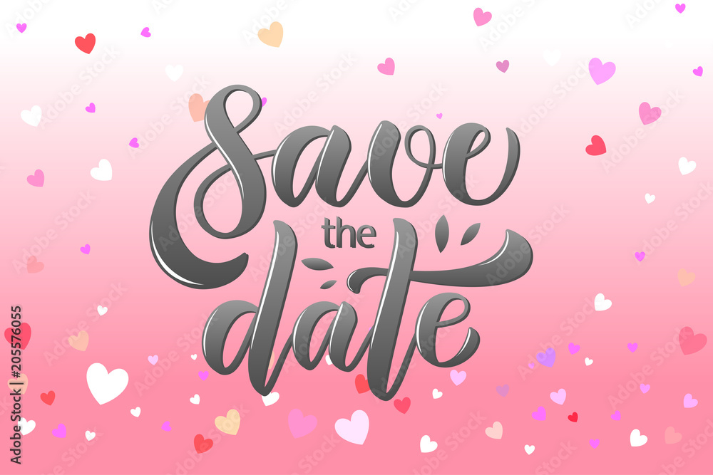 Vector calligraphy text save the date for card invitation wedding decoration envelope flowers wsh book Vector calligraphy text save the date for card invitation wedding decoration envelope flowers wsh book
