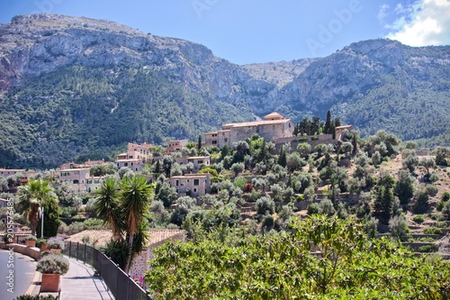 view of the village Deia, Mallorca, Spain