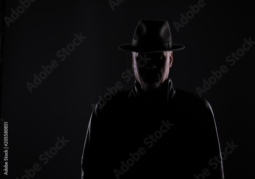 Unknown male person silhouette