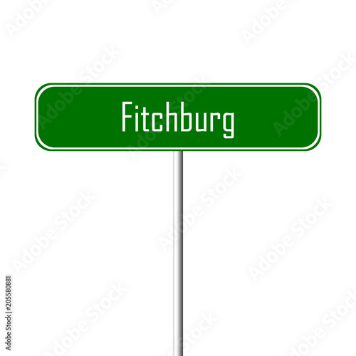 Fitchburg Town sign - place-name sign photo