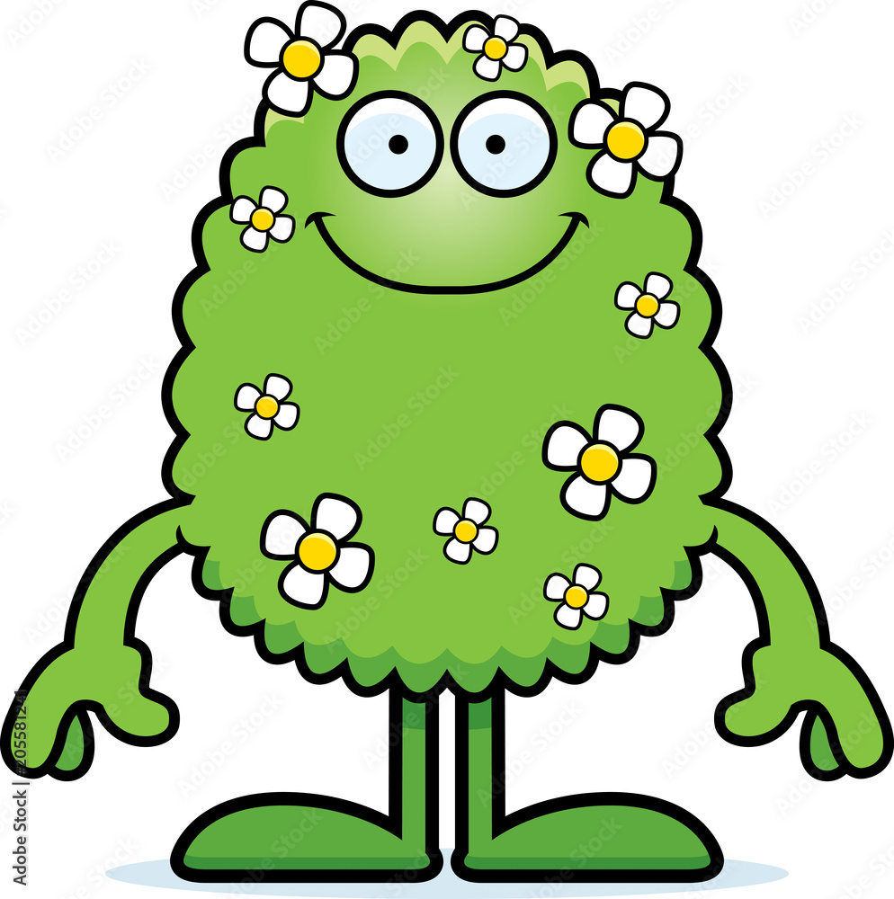 Cartoon Plant Monster Smiling Cartoon Plant Monster Smiling