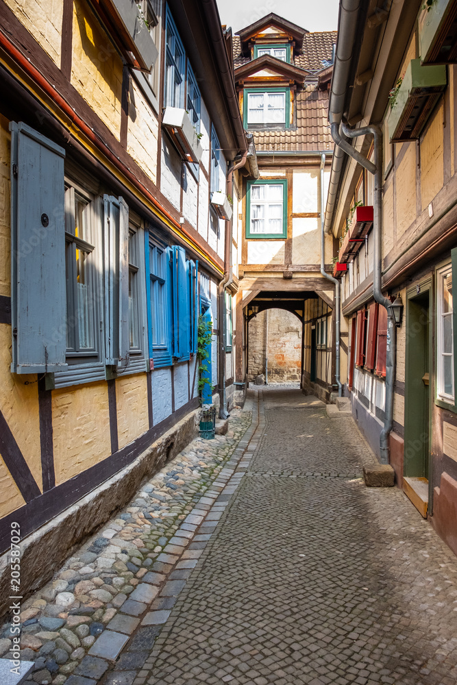 Fototapeta premium historyczne stare miasto Quedlinburg Harz