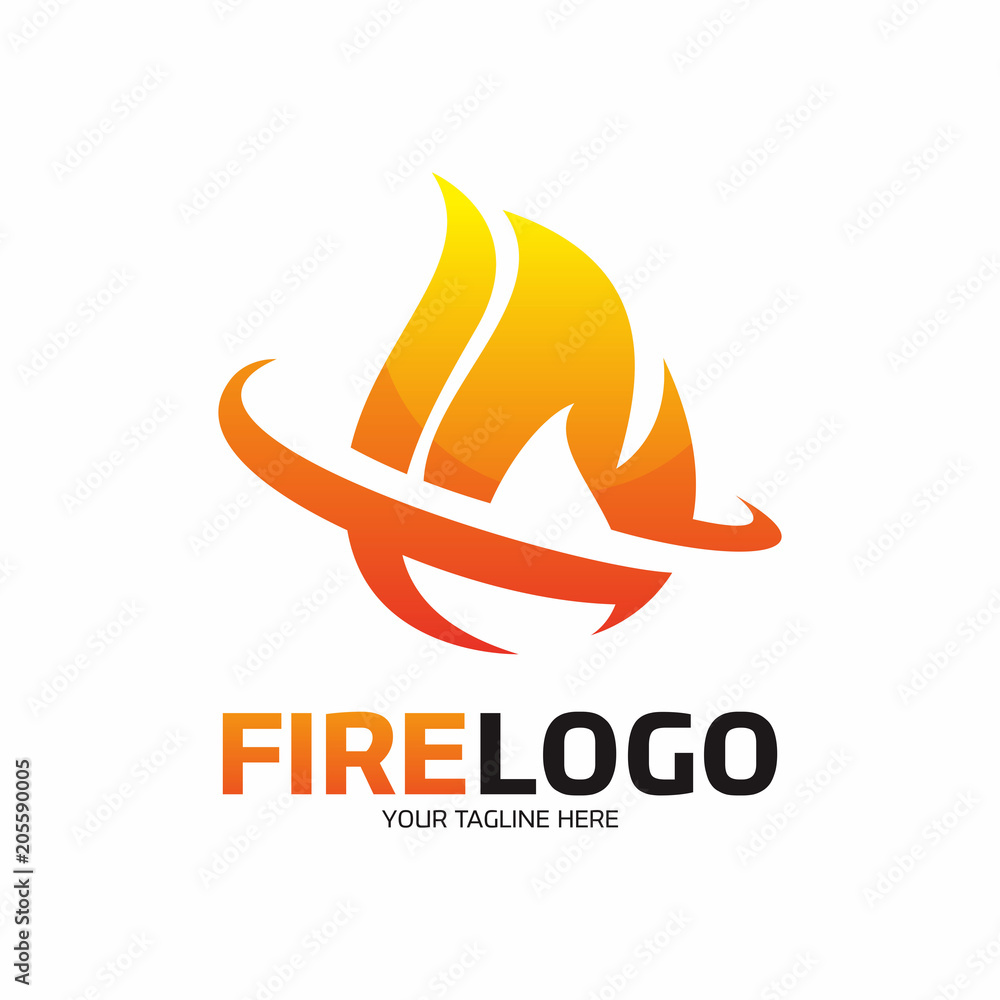 Fire Logo Vector Element Symbol Template Fire Logo Vector Element Symbol Template