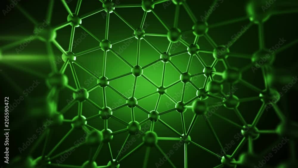 Green plexus structure with lines and spheres. Futuristic network concept. Abstract 3D rendering with DOF. Seamless loop animation 4k UHD (3840x2160)
Green plexus structure with lines and spheres. Futuristic network concept. Abstract 3D rendering with DOF. Seamless loop animation 4k UHD (3840x2160)