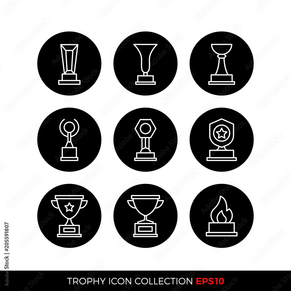Set of premium award icons. eps10 vector illustration Set of premium award icons. eps10 vector illustration