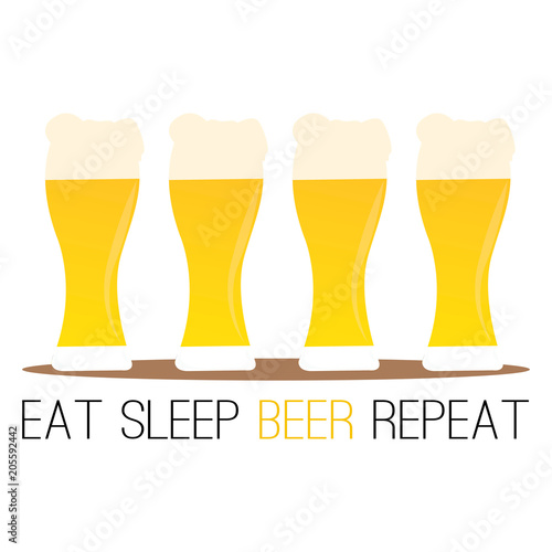 Abstract beer label