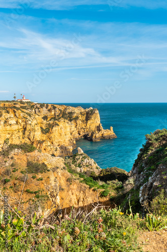 Sea coast and beaches of Lagos, Algarve, Portugal
