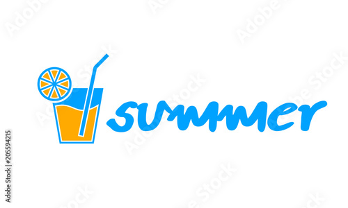 summer juice drink icon