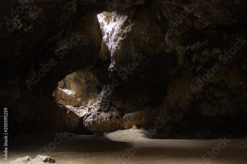 Underground Lava Tube Cave in the Desert