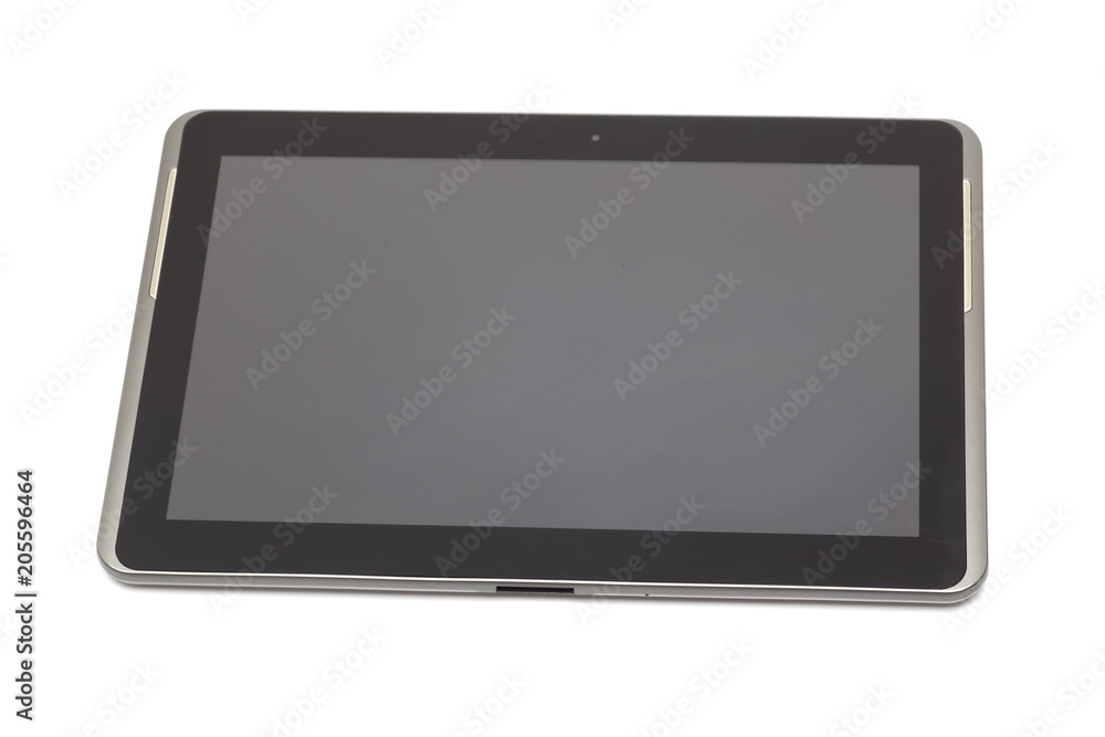 A tablet device in a white background A tablet device in a white background