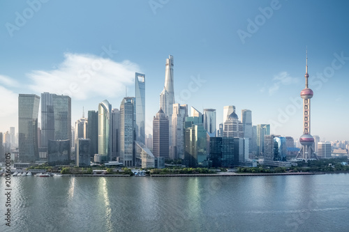 beautiful shanghai skyline