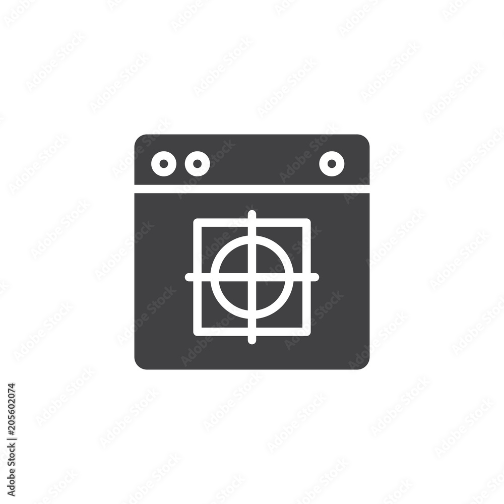 Web Browser with drawing vector icon. filled flat sign for mobile concept and web design. Creativity and design simple solid icon. Symbol, logo illustration. Pixel perfect vector graphics Web Browser with drawing vector icon. filled flat sign for mobile concept and web design. Creativity and design simple solid icon. Symbol, logo illustration. Pixel perfect vector graphics