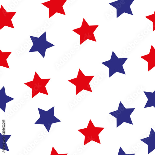 american stars flag pattern  abstract seamless texture vector art illustration