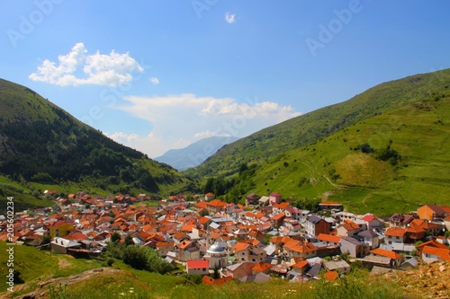 Picture of a mountain on the village Brod. Brod is a village in the south of Kosovo in the municipality of Dragash. photo
