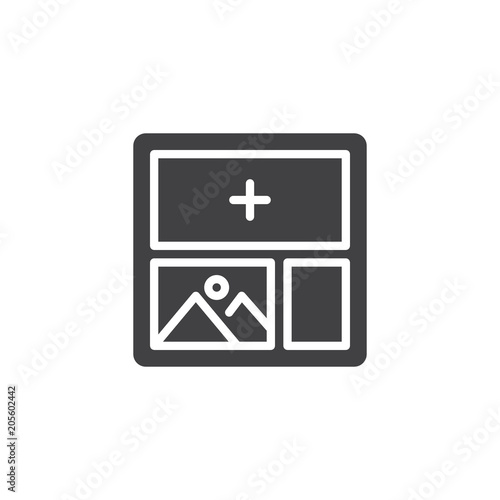 Web design vector icon. filled flat sign for mobile concept and web design. Website layout solid icon. Symbol, logo illustration. Pixel perfect vector graphics