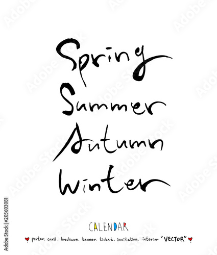 달력 / 손으로 그린 달력 이미지