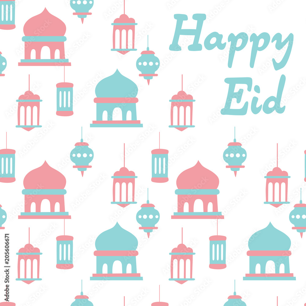 Happy eid card, mosque, lamp, arabic, pop color. A playful, modern, and flexible print for brand who has cute and fun style. Happy, bright, and magical mood. Happy eid card, mosque, lamp, arabic, pop color. A playful, modern, and flexible print for brand who has cute and fun style. Happy, bright, and magical mood.