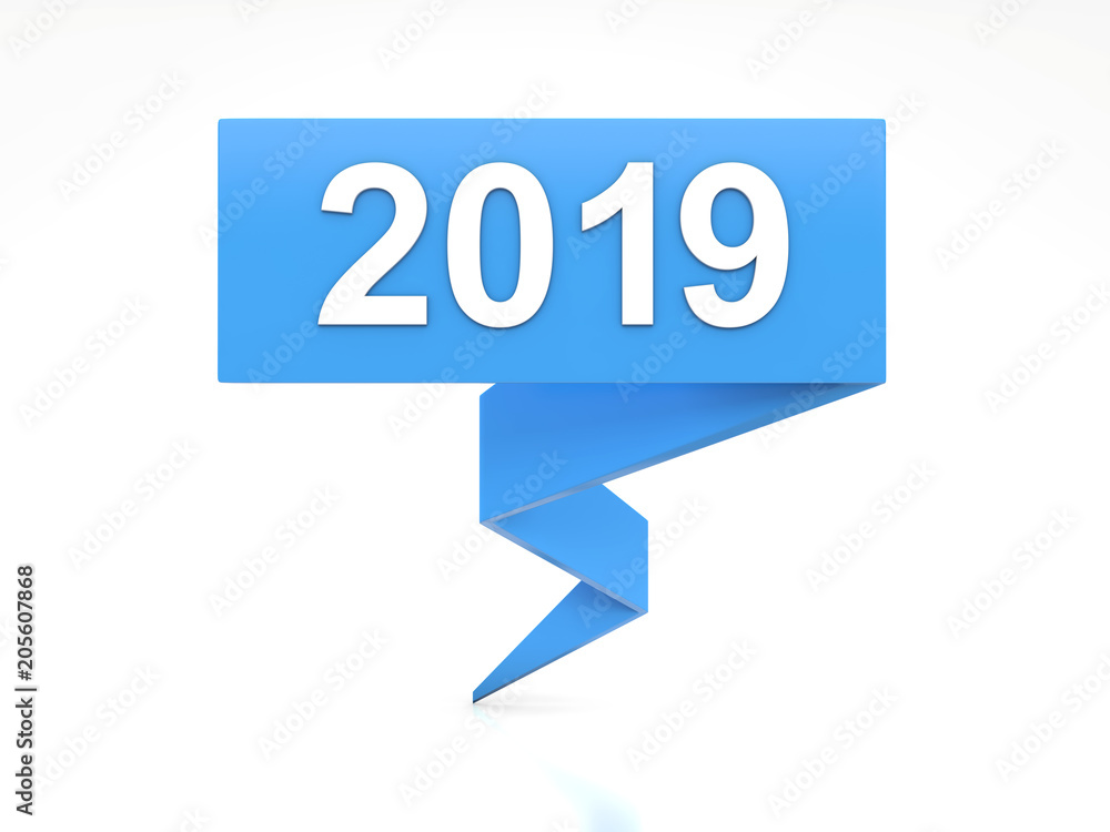 New Year 2019 - 3D Rendered Image New Year 2019 - 3D Rendered Image