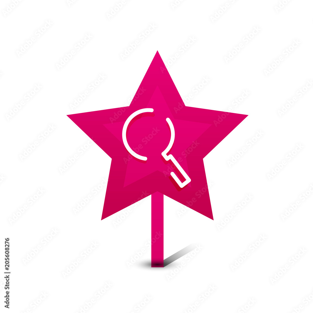 Search magnifyier web button, magnify icon. Modern magnifying glass sign, web site design or mobile app