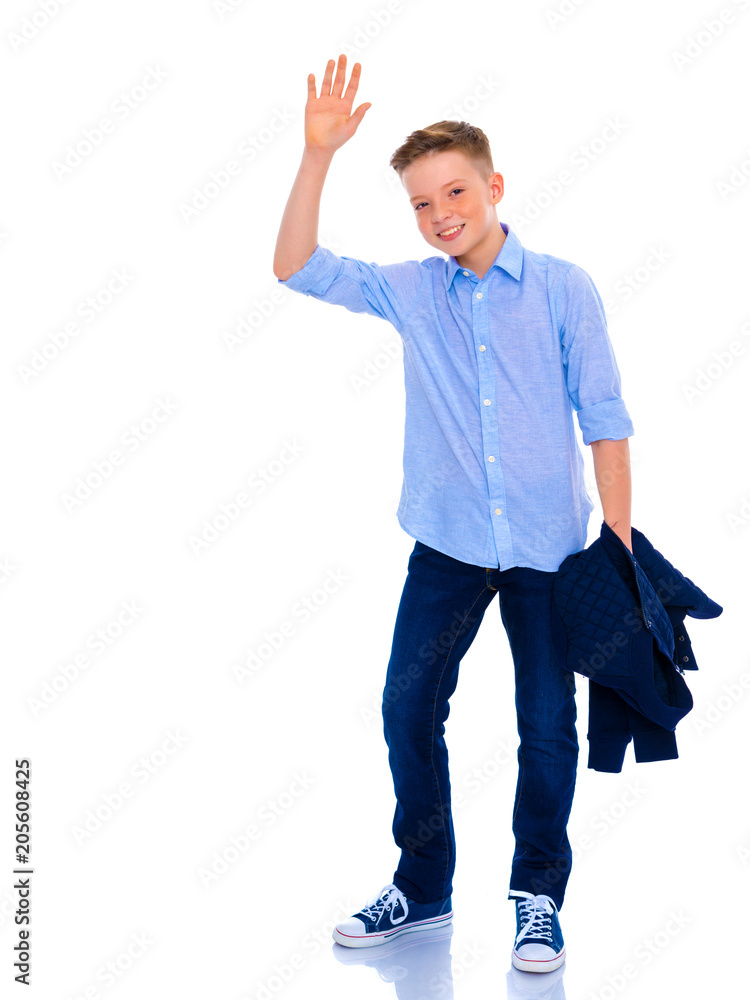 Handsome little boy laughing. Handsome little boy laughing.