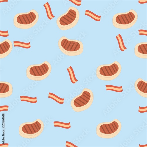 food seamless pattern vector background 