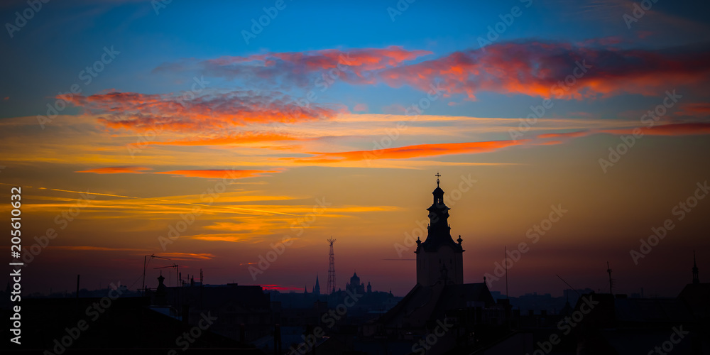Sunset in Lviv