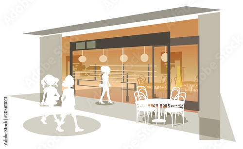 カフェ店内