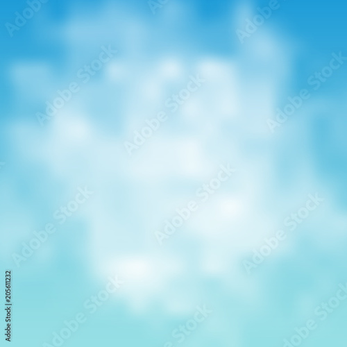 Cloud sky. Vector illustration.