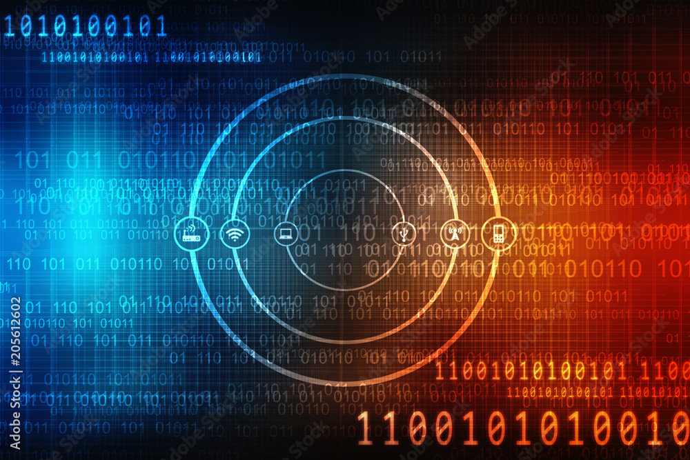 2d illustration technology background 2d illustration technology background