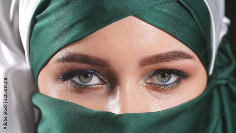 Portrait of a young beautiful muslim woman. Portrait of a young beautiful muslim woman.