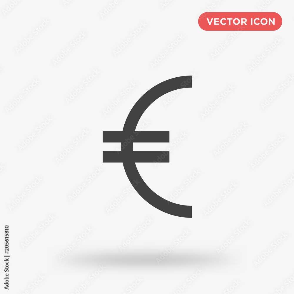 Fototapeta premium Euro icon isolated on white background