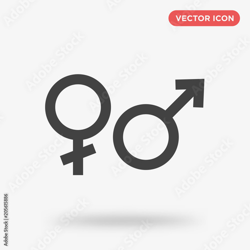 Gender icon isolated on white background