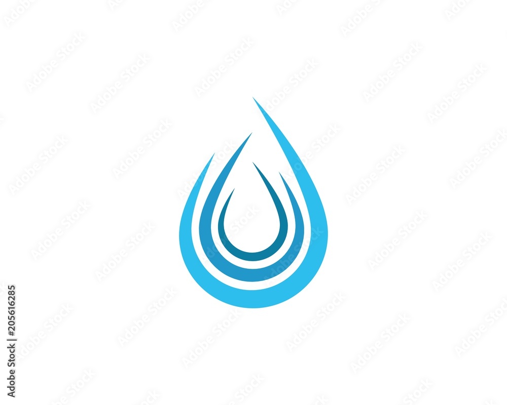 water drop Logo Template