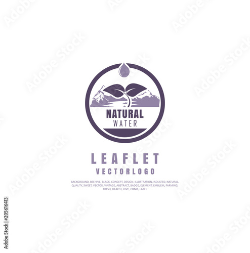 Organic farming logo design idea. Good food symbol concept. Farm fresh products unique sign or icon art.