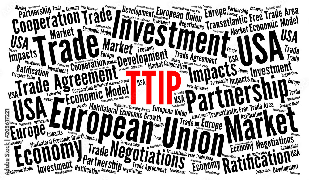 TTIP word cloud concept 