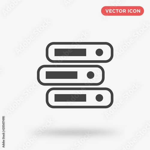 Folders icon isolated on white background