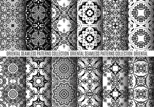 Black White Arabesque Patterns