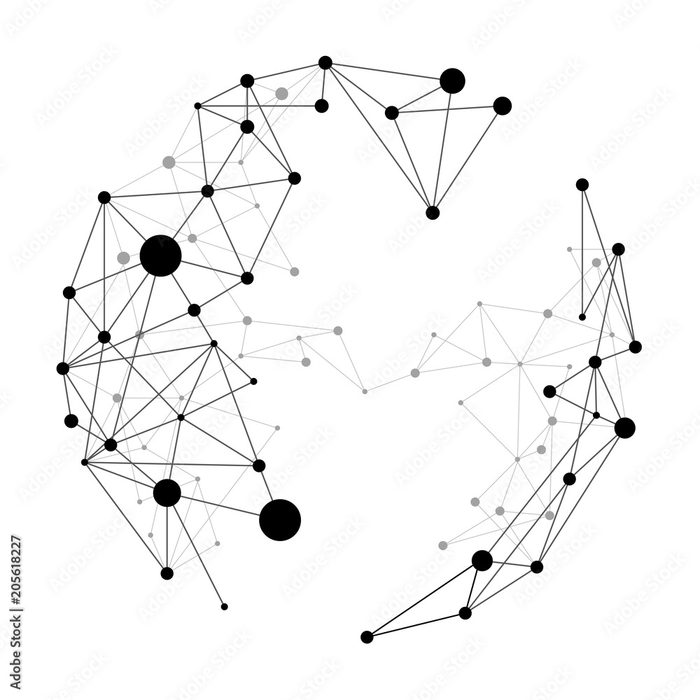 Точки соединенные линиями как называется Abstract Background of Dots and Lines Vector Stock Vector Illustration of back