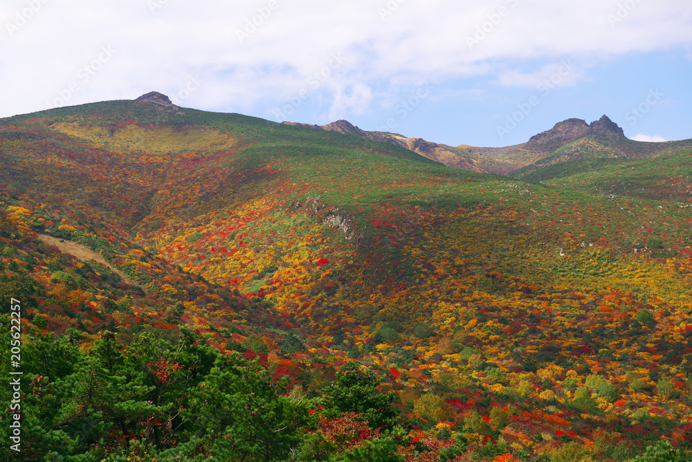 安達太良山の紅葉（日本）