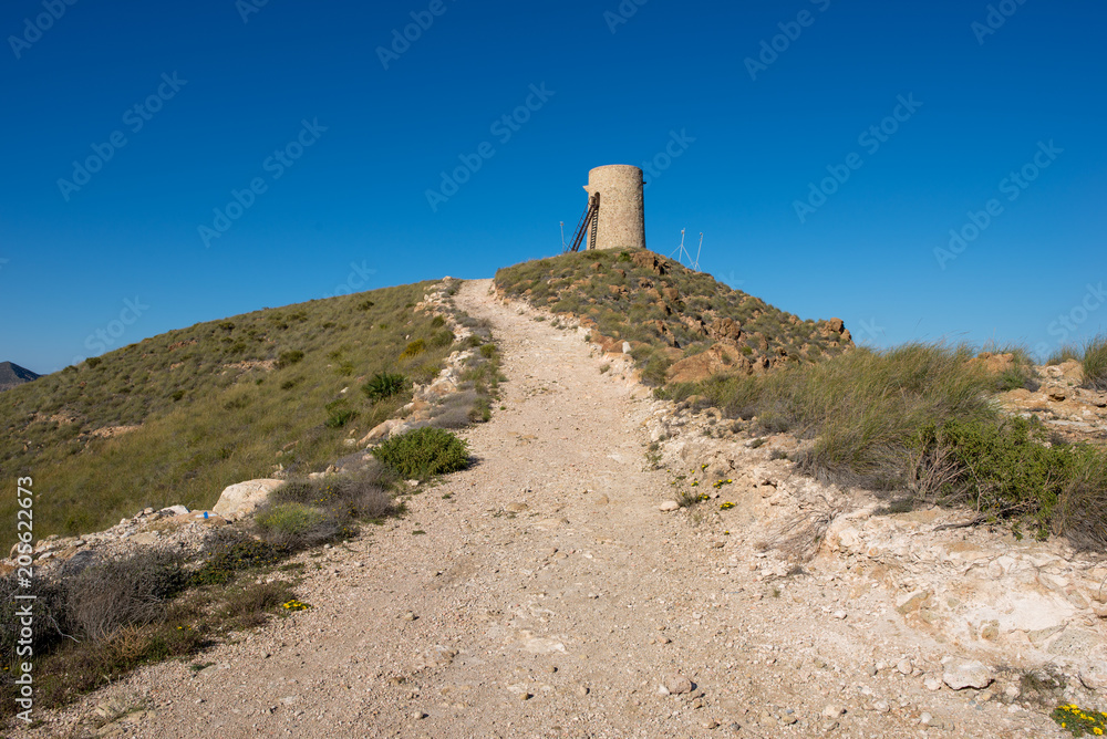 Hiking in the mountains of Carboneras in Almeria