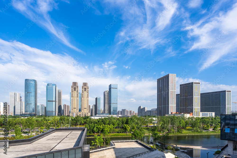 Obraz premium panoramę miasta