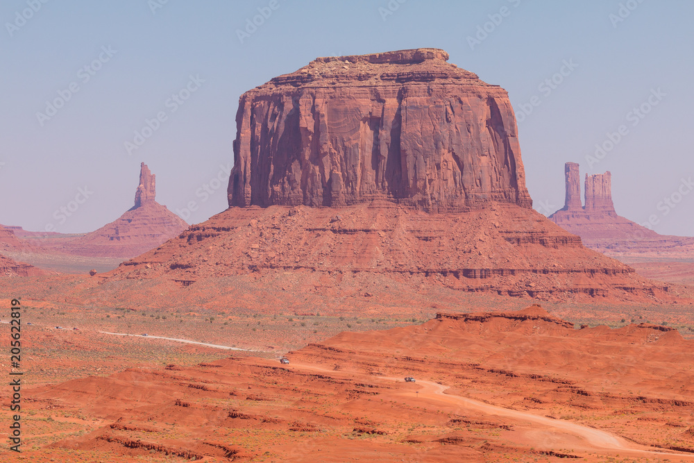 View on Merrick Butte and East Mitten Butte from John Ford's Point.