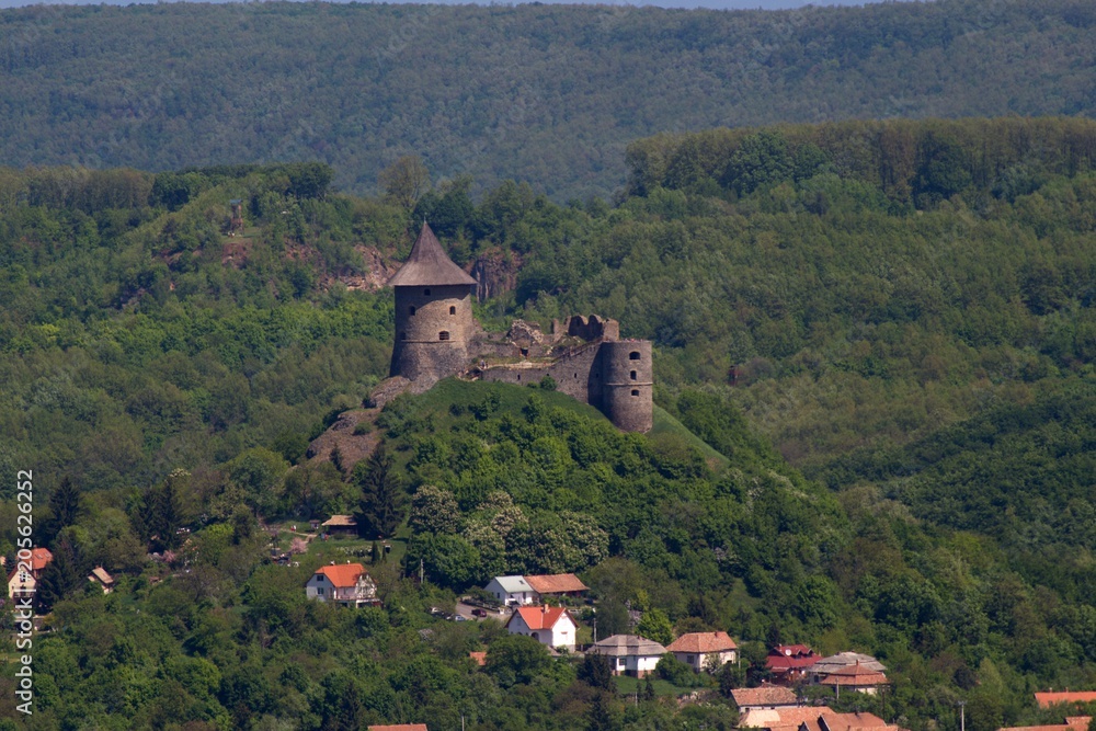 View of Somoska castle, Slovakia