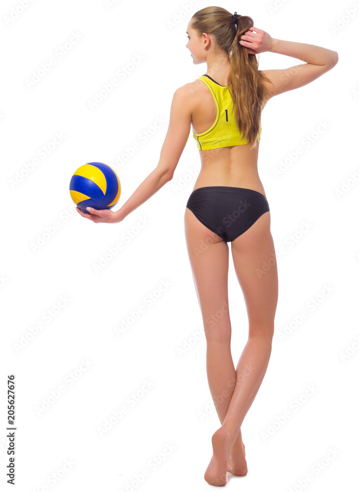 Young woman beach volleyball player Young woman beach volleyball player