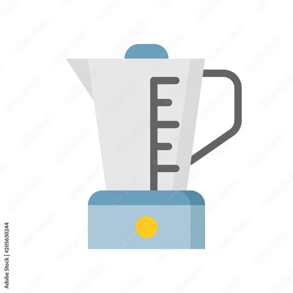 Juice blender icon, Kitchen device Flat design vector Juice blender icon, Kitchen device Flat design vector
