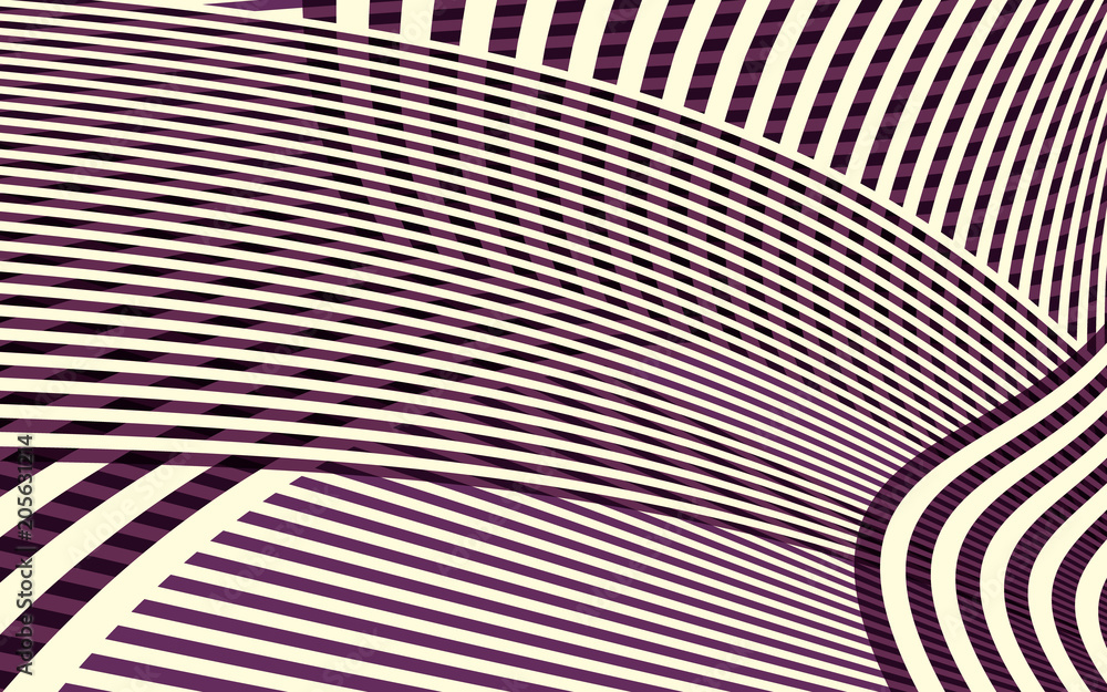 Abstract Curve Stripe Pattern Abstract Curve Stripe Pattern
