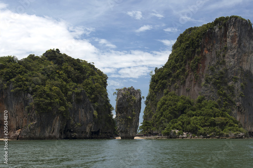 Ko Ta-Pu Island or James Bond Island in Phang Nga bay, Thailand. 