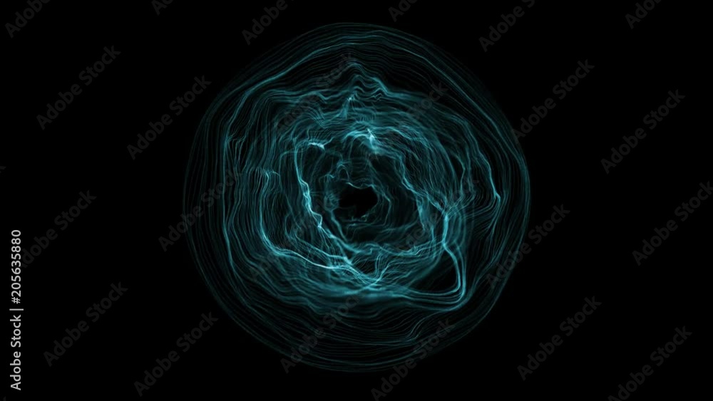 Blue circular abstract in a dark background Blue circular abstract in a dark background