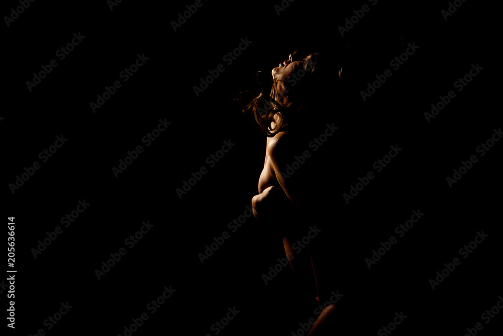 silhouette of pregnant woman